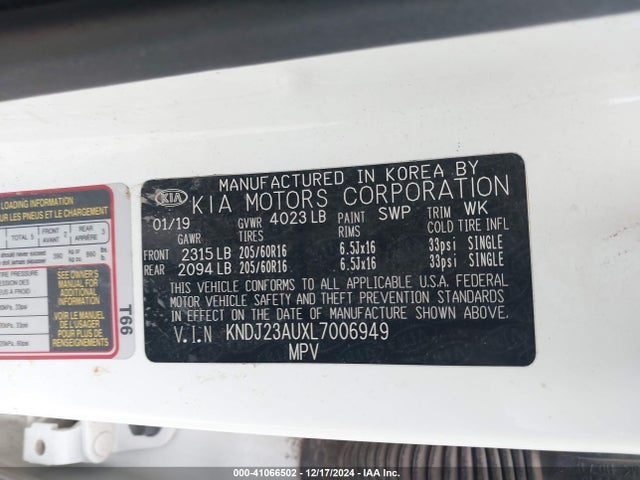 KIA SOUL S 2020 KNDJ23AUXL7006949 Image 9
