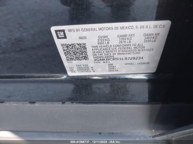 3GNKBCRS1LS729234 Chevrolet Blazer Fwd 2lt