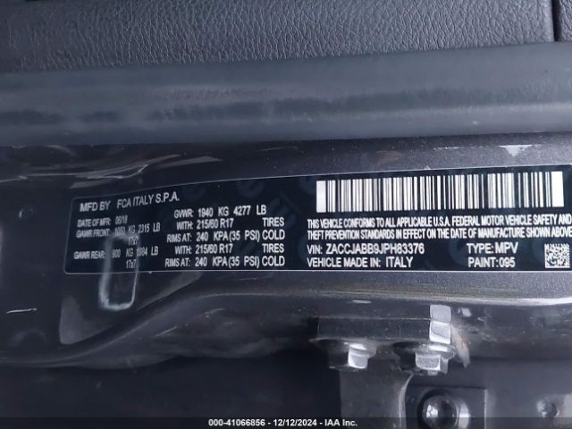 ZACCJABB9JPH83376 Jeep Renegade Latitude Fwd