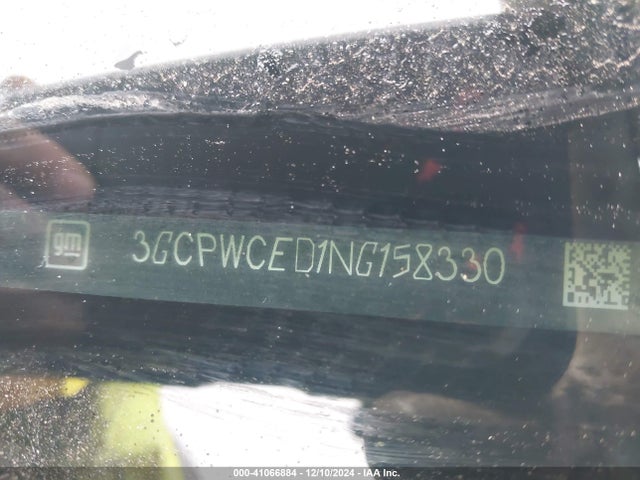 3GCPWCED1NG158330 Chevrolet Silverado 1500 Ltd 2wd  Short Bed Lt