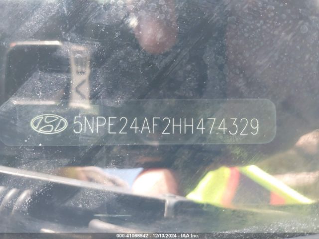 5NPE24AF2HH474329 Hyundai SONATA SE