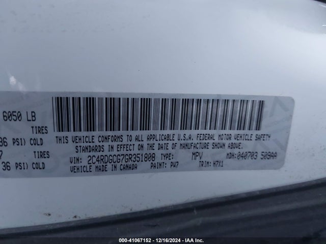 2C4RDGCG7GR351808 Dodge Grand Caravan Sxt