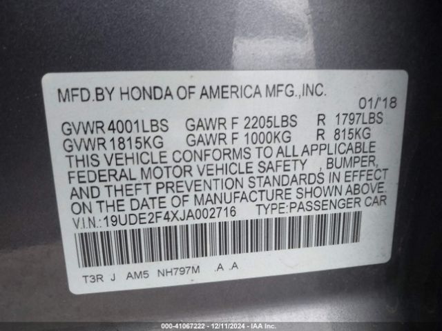 19UDE2F4XJA002716 Acura Ilx Special Edition