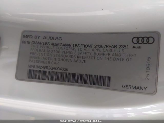 WAUM2AFR2GA004026 Audi A5 2.0t Premium