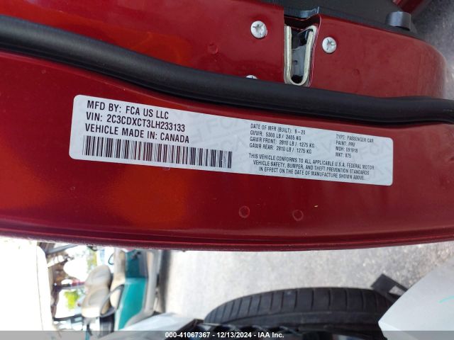 2C3CDXCT3LH233133 Dodge CHARGER R/T