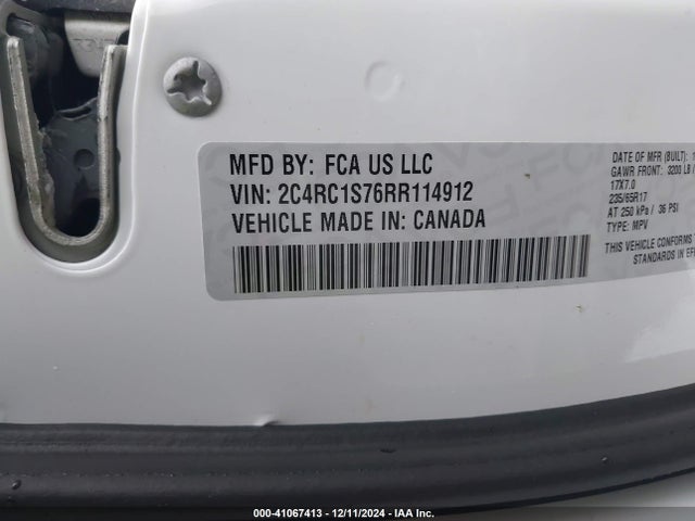 2C4RC1S76RR114912 Chrysler Pacifica Hybrid Select