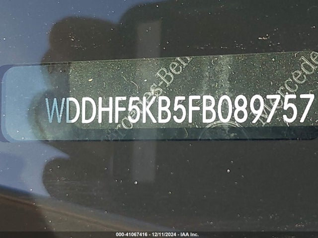 Mercedes-Benz E 350 2015 WDDHF5KB5FB089757 Image 9