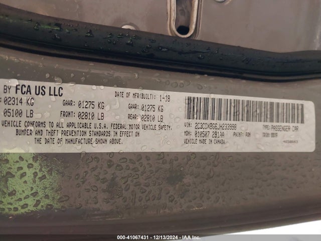 Dodge Charger Sxt Rwd 2018 2C3CDXBG6JH233998 Image 9