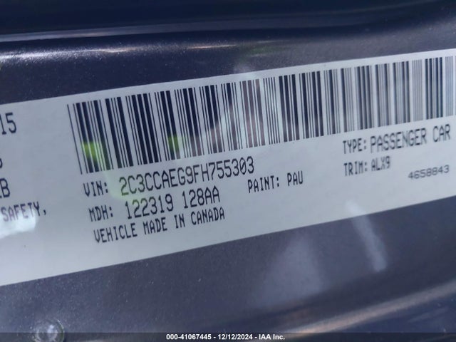 2C3CCAEG9FH755303 Chrysler 300C
