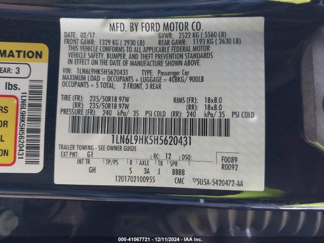 1LN6L9HK5H5620431 Lincoln Continental Livery