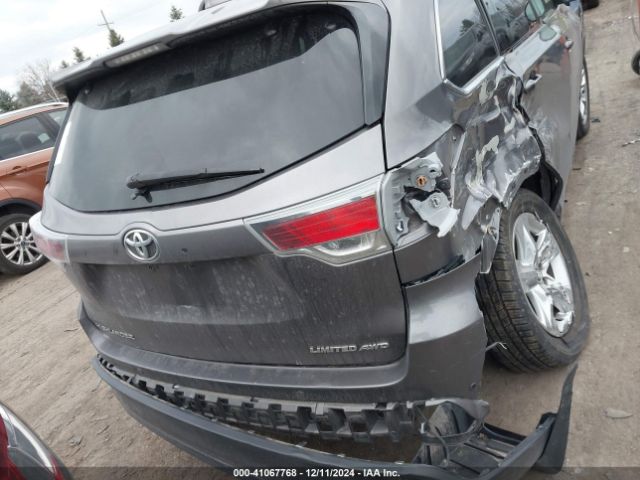 5TDDKRFH0GS236412 Toyota Highlander Limited V6