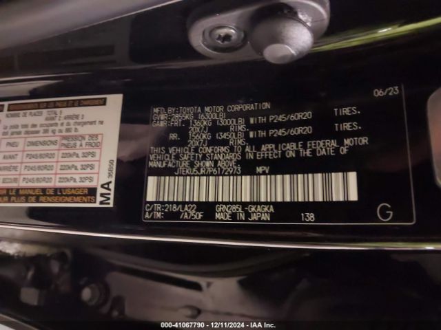 JTEKU5JR7P6172973 Toyota 4runner Limited