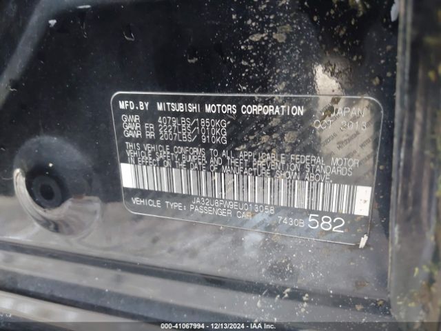 JA32U8FW9EU013058 Mitsubishi LANCER GT