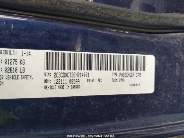 2C3CDXCT3EH214021 Dodge CHARGER R/T