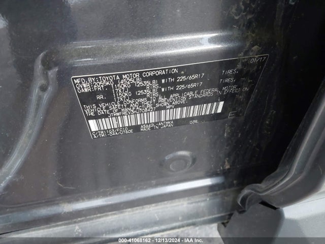 Toyota Rav4 Xle 2017 JTMWFREV3HJ708427 Image 9