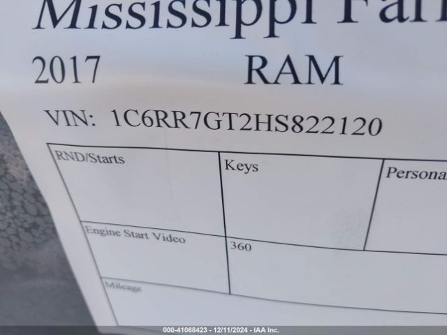1C6RR7GT2HS822120 RAM 1500 Slt  4x4 6'4 Box