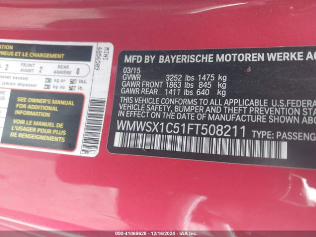2015 MINI COUPE WMWSX1C51FT508211 Photo 8