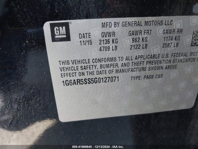2016 CADILLAC CTS 1G6AR5SS5G0127071 Photo 8