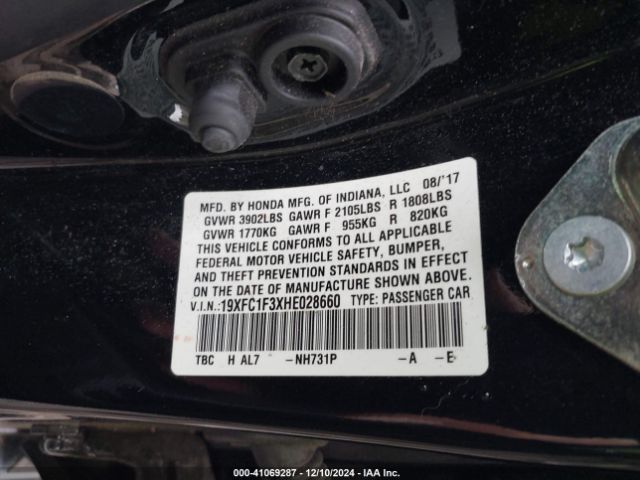 19XFC1F3XHE028660 Honda Civic Ex-t