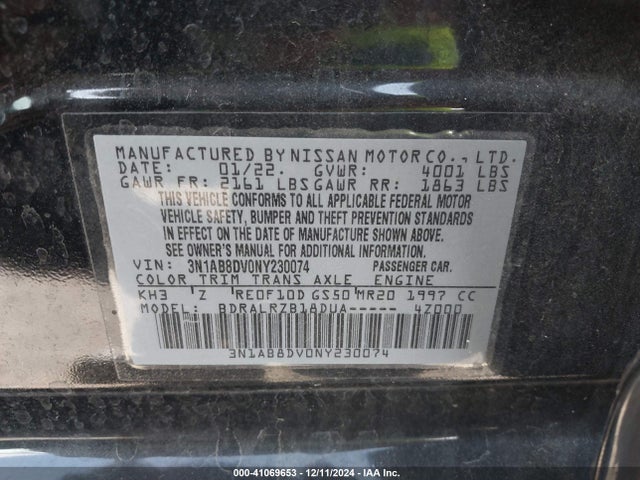 Nissan Sentra Sr Xtronic Cvt 2022 3N1AB8DV0NY230074 Image 9