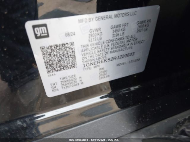 1GNEREKS2RJ220603 Chevrolet Traverse Fwd Ls