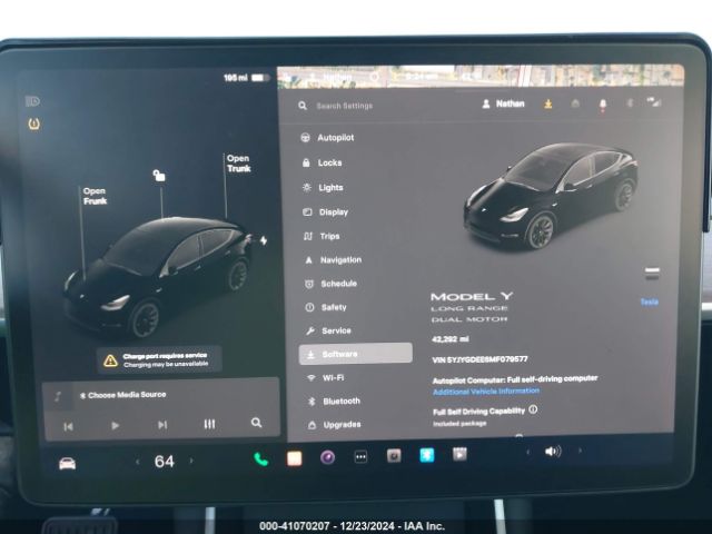 5YJYGDEE6MF079577 Tesla Model Y Long Range Dual Motor All-wheel Drive