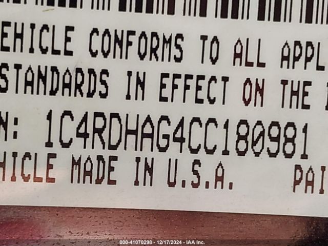 1C4RDJEG0FC112165 Dodge Durango Citadel