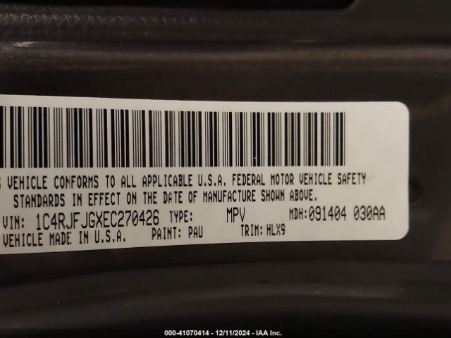 1C4RJFJGXEC270426 Jeep Grand Cherokee