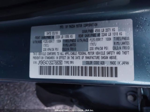 JM3KE4CY2G0788090 Mazda Cx-5 Touring