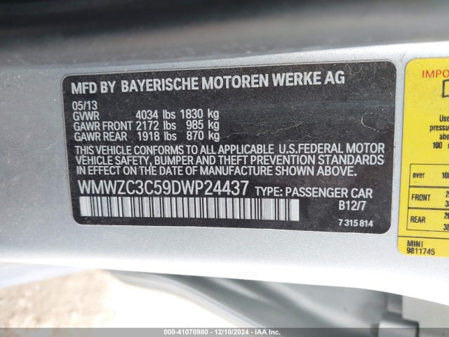 2013 MINI COUNTRYMAN WMWZC3C59DWP24437 Photo 8