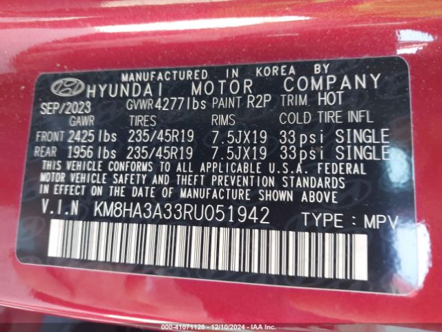 KM8HA3A33RU051942 Hyundai Kona N Line