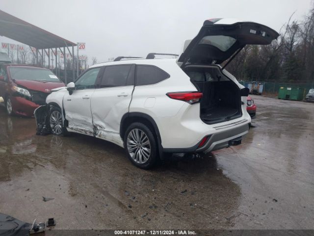 5TDEBRCH0MS046324 Toyota Highlander Hybrid Platinum