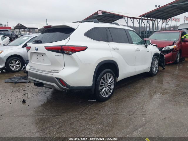 5TDEBRCH0MS046324 Toyota Highlander Hybrid Platinum