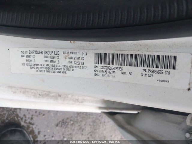 Dodge Avenger R/t 2014 1C3CDZBG1EN222366 Image 9