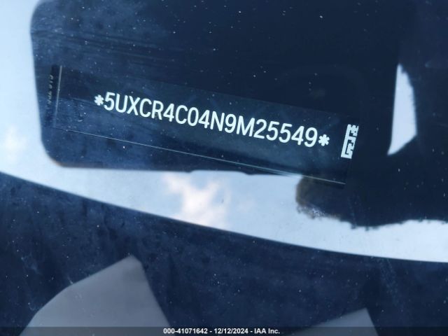 5UXCR4C04N9M25549 BMW X5 Sdrive40i