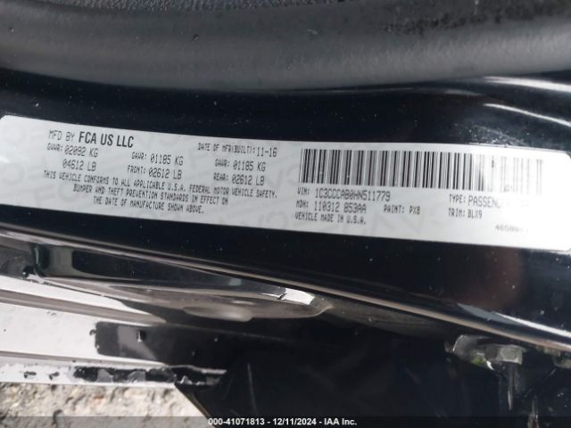 1C3CCCAB0HN511779 Chrysler 200 Limited Platinum