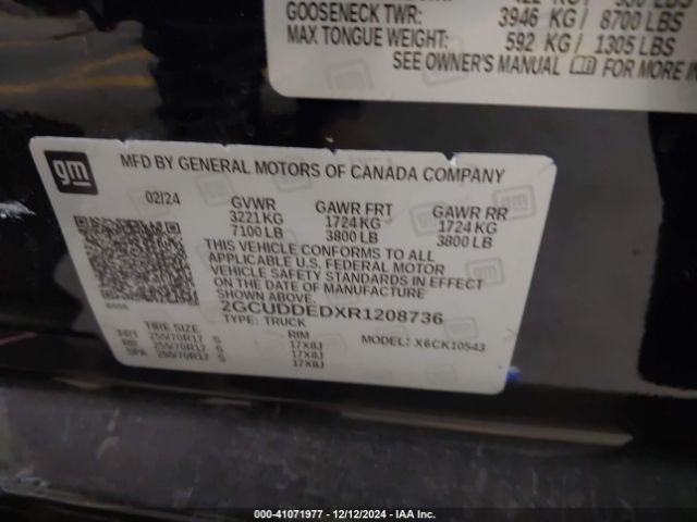 2GCUDDEDXR1208736 Chevrolet Silverado 1500 4wd  Short Bed Lt