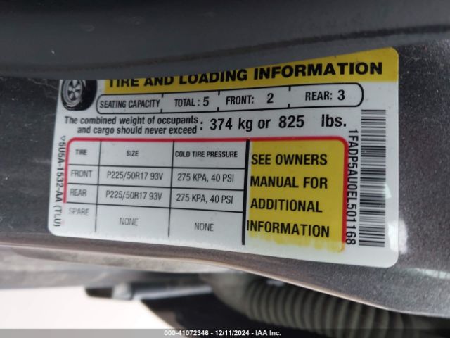 1FADP5AU0EL501168 Ford C-max Hybrid Se