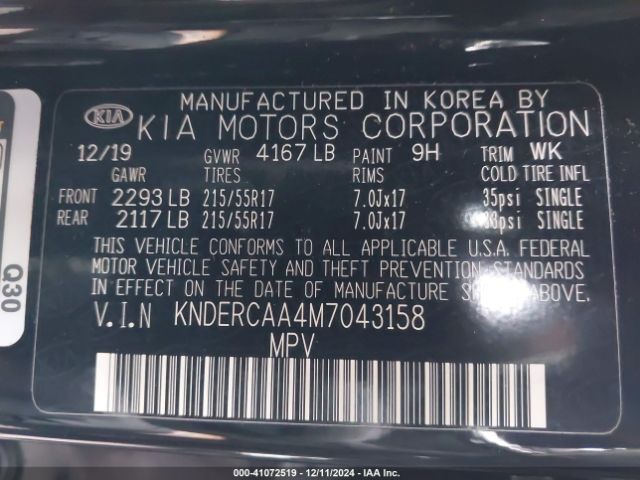 KNDERCAA4M7043158 KIA SELTOS EX