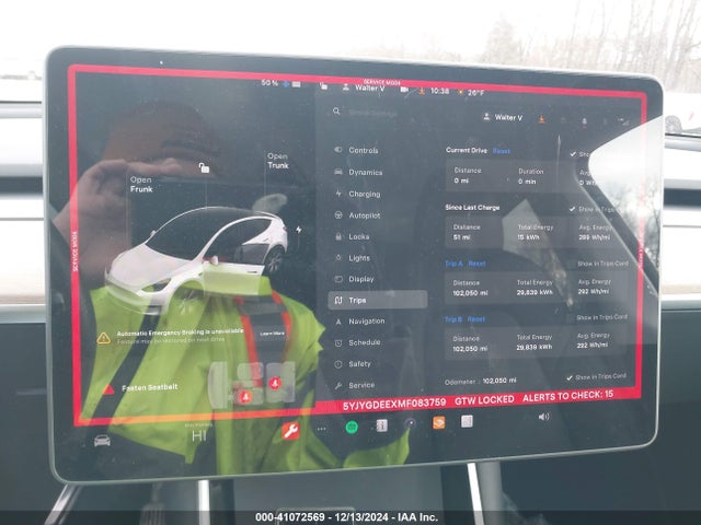 2021 TESLA MODEL Y 5YJYGDEEXMF083759 Photo 6