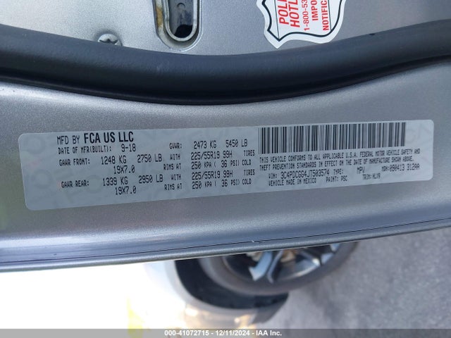 3C4PDCGG4JT503574 Dodge Journey Crossroad