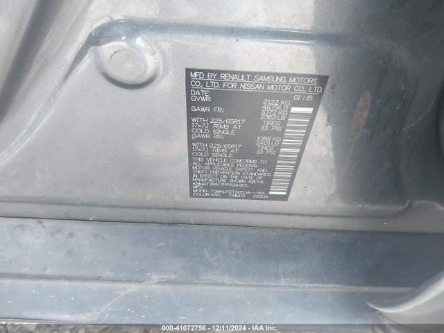 Nissan ROGUE S 2015 KNMAT2MV7FP534965 Image 9