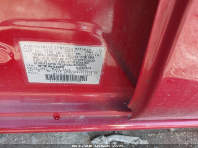 3N1CN7APXEL846491 Nissan Versa 1.6 S+