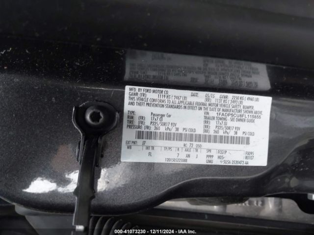 1FADP5CU8FL115855 Ford C-max Energi Sel