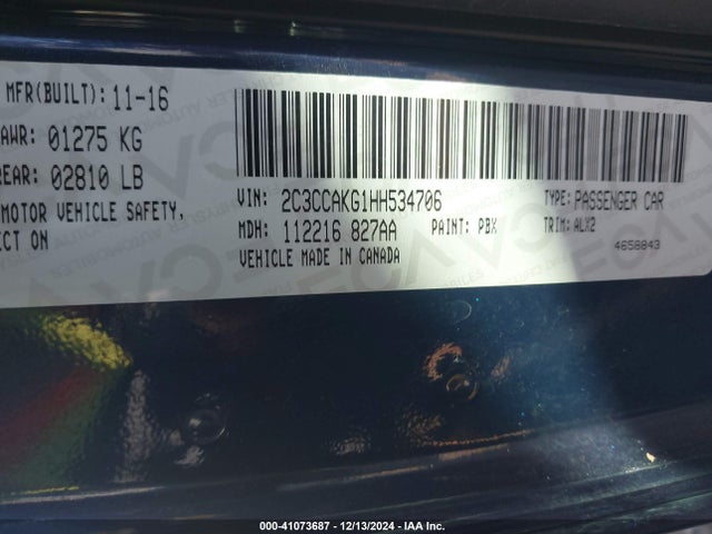 2C3CCAKG1HH534706 Chrysler 300c Awd