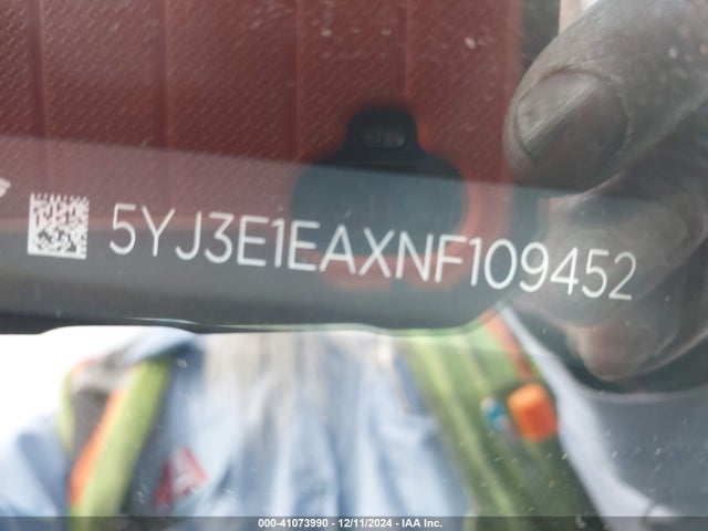2022 TESLA MODEL 3 5YJ3E1EAXNF109452 Photo 8