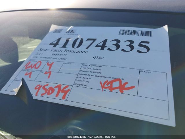 5N1DL0MN4HC558082 Infiniti QX60
