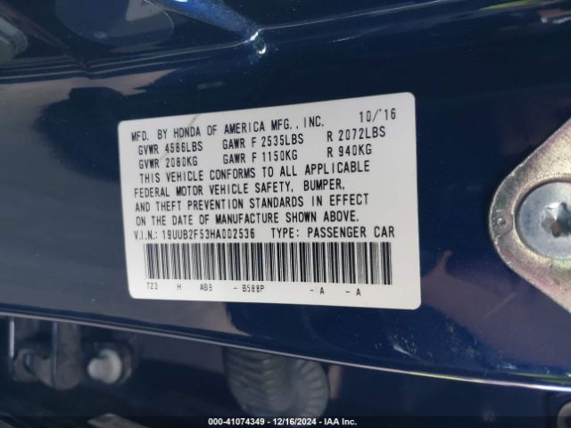 19UUB2F53HA002536 Acura Tlx Technology Package