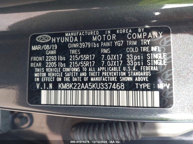 Hyundai Kona Sel 2019 KM8K22AA5KU337468 Image 9