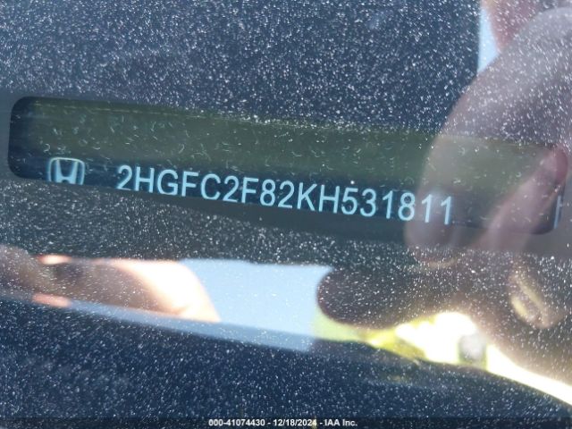 2HGFC2F82KH531811 Honda Civic Sport